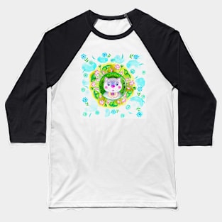 lotus mandala Baseball T-Shirt